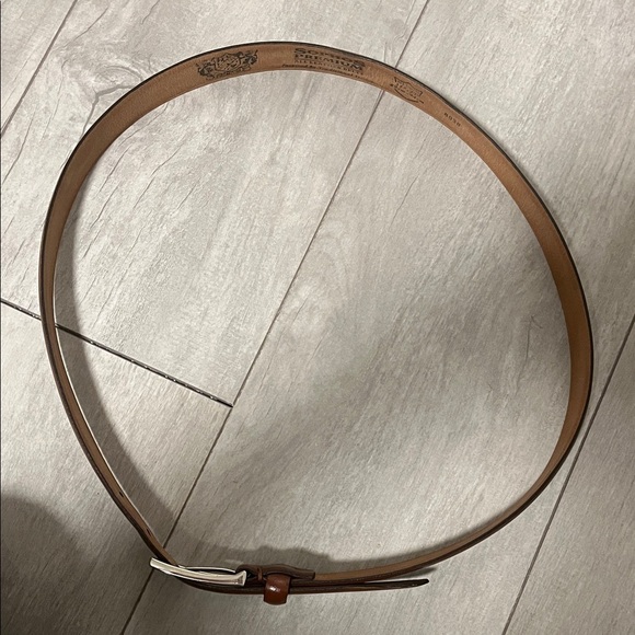 Cognac Brown Leather Belt, Size M 35-37 inch - Picture 5 of 10